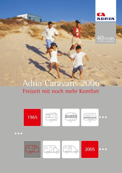 Adria Wohnwagen Katalog 2006 Vorschau