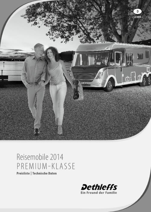 Dethleffs Reisemobile Premium-Klasse - Preisliste 2014 Vorschau