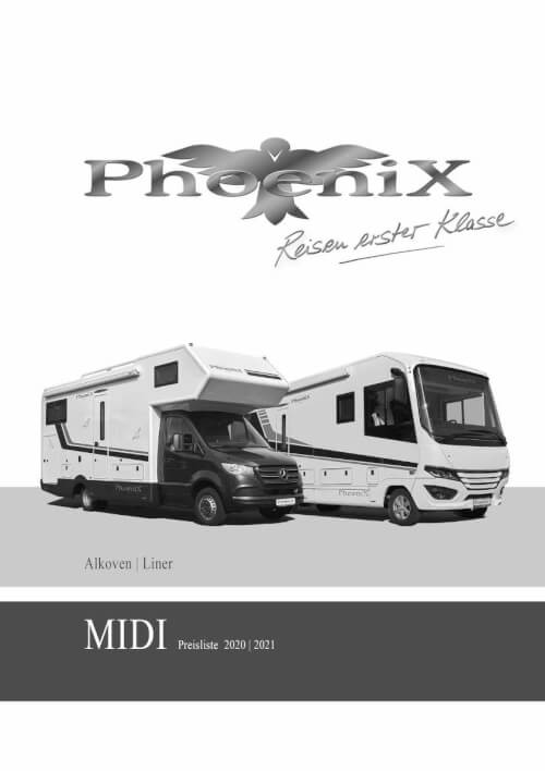 Phoenix Midi-Klasse (Alkoven, Liner) - Preisliste 2021 Vorschau