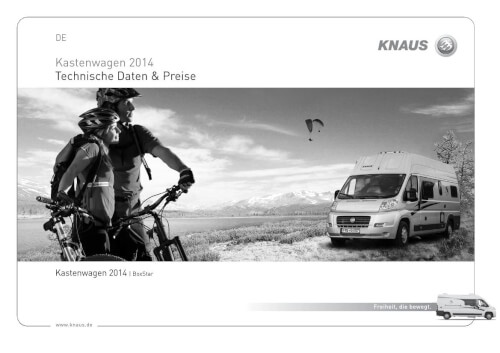Knaus Kastenwagen Preisliste 2014 Vorschau