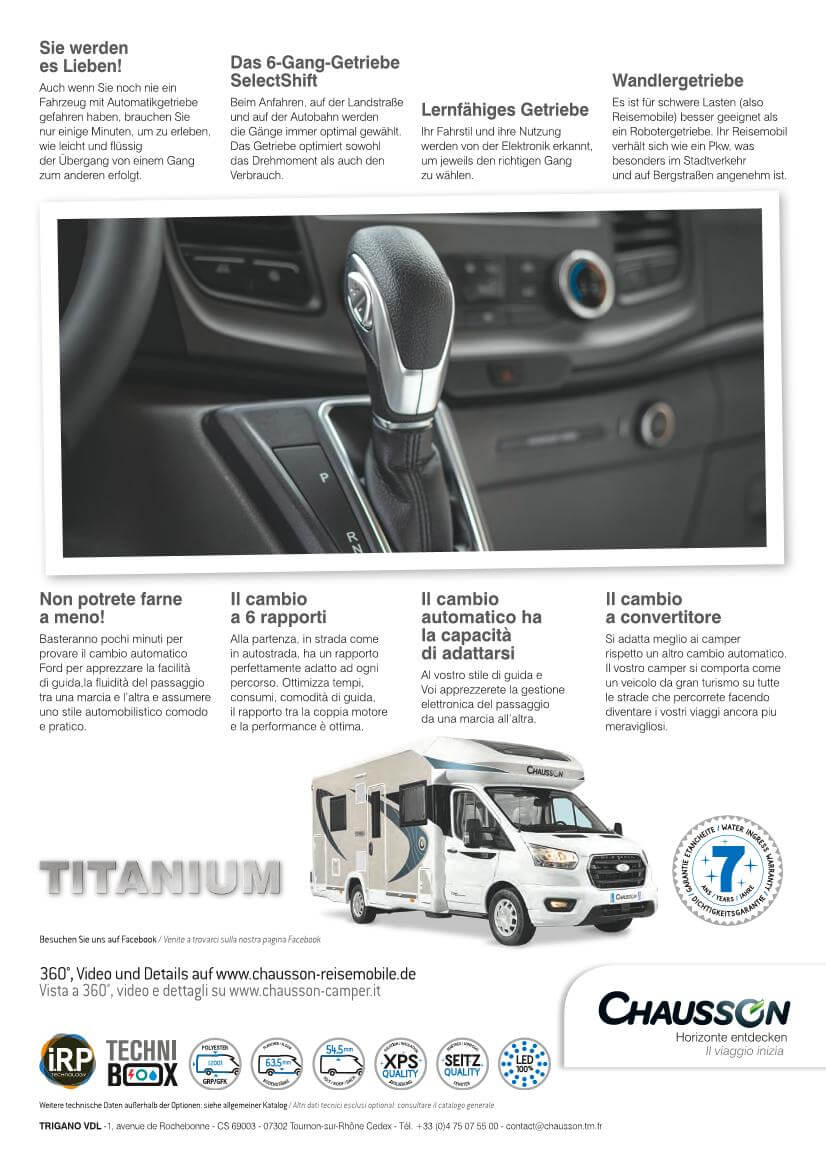 Chausson Wohnmobile Preisliste 2022