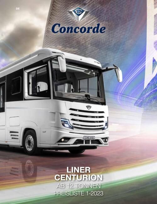Concord Liner Centurion ab 12 t - Preisliste 2023 Vorschau