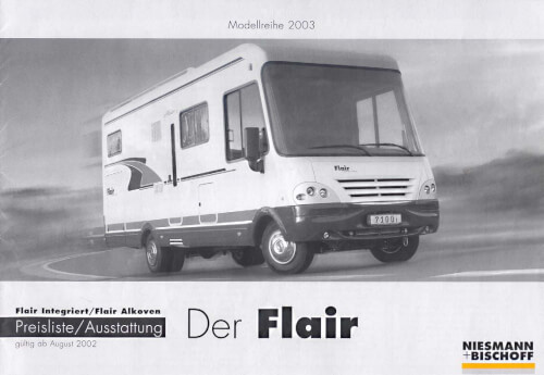 Niesmann Bischoff Flair - Preisliste 2003 Vorschau