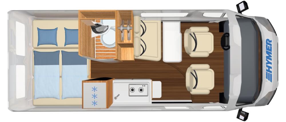 Hymer B 600 White Line Grundriss